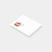 Weihnachtsstrandkrabbe Post-it Klebezettel (angewinkelt)