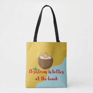 Weihnachtsstrandplätzchen Tasche