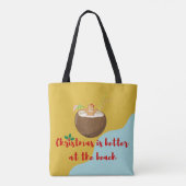 Weihnachtsstrandplätzchen Tasche (Rückseite)