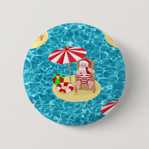 Weihnachtsstrandsklee Button