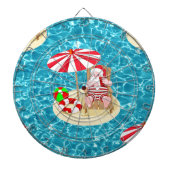 Weihnachtsstrandsklee Dartscheibe (vorne)