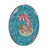 Weihnachtsstrandsklee Dartscheibe (Vorderseite Links)