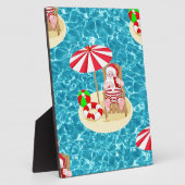 Weihnachtsstrandsklee Fotoplatte (Seite)