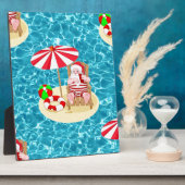 Weihnachtsstrandsklee Fotoplatte (Seite)