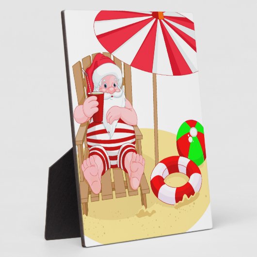 Weihnachtsstrandsklee Fotoplatte (Seite)