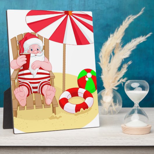 Weihnachtsstrandsklee Fotoplatte (Seite)