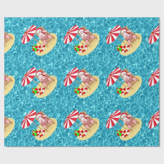 Weihnachtsstrandsklee Geschenkpapier (Flach)