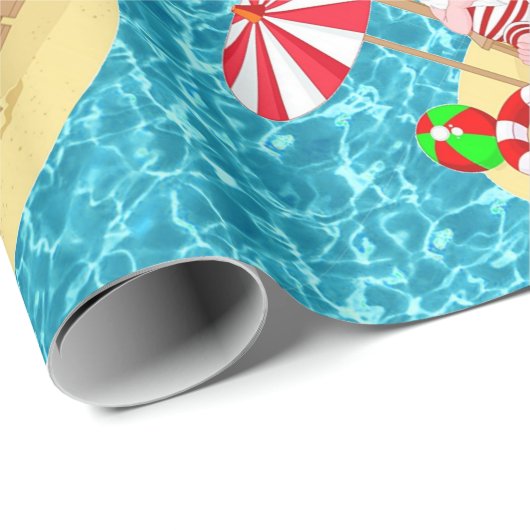 Weihnachtsstrandsklee Geschenkpapier (Rolleneckpunkt)