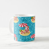 Weihnachtsstrandsklee Kaffeetasse (Vorderseite Links)