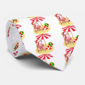 Weihnachtsstrandsklee Krawatte (Gerollt)