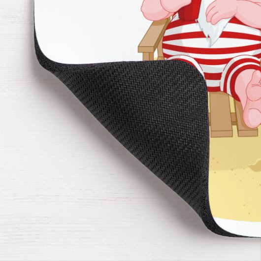 Weihnachtsstrandsklee Mousepad (Ecke)