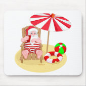 Weihnachtsstrandsklee Mousepad (Vorne)