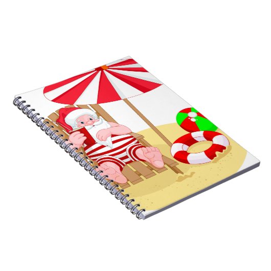 Weihnachtsstrandsklee Notizblock (Rechte Seite)