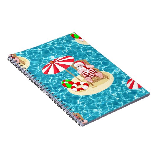 Weihnachtsstrandsklee Notizblock (Rechte Seite)