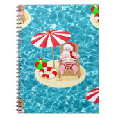 Weihnachtsstrandsklee Notizblock (Vorderseite)