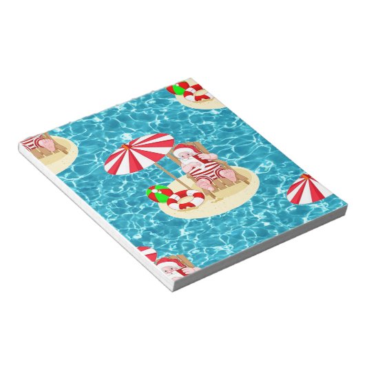 Weihnachtsstrandsklee Notizblock (angewinkelt)