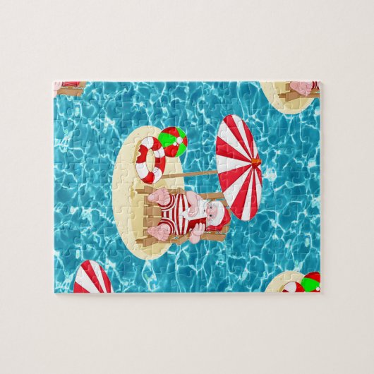 Weihnachtsstrandsklee Puzzle (Horizontal)