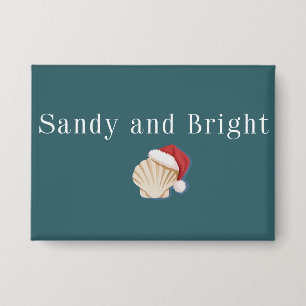 Weihnachtsstrandurlaub Sandig und hell Muschel Button