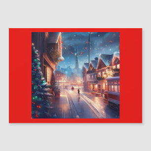 Weihnachtsstraße 1 magnetkarte