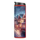Weihnachtsstraße 1 thermosbecher (Nach rechts gedreht)