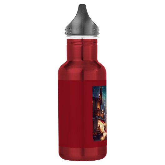 Weihnachtsstraße 2 edelstahlflasche (Links)