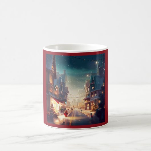Weihnachtsstraße 2 kaffeetasse (Mittel)