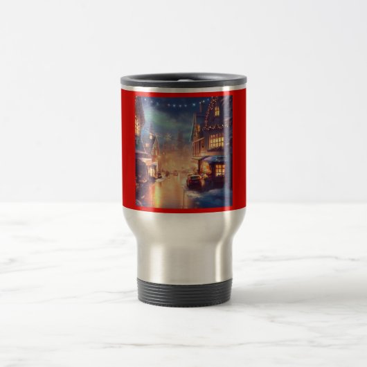 Weihnachtsstraße 3 reisebecher (Mittel)