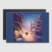 Weihnachtsstraße 4 magnetkarte (Vorne/Hinten)