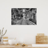 Weihnachtsstraße in Italien Poster (Küche)