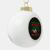 Weihnachtsstrasse Weihnachten Feiertag Keramik Kugel-Ornament (Links)