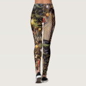 Weihnachtsstraßen-Leggings Leggings (Rückseite)
