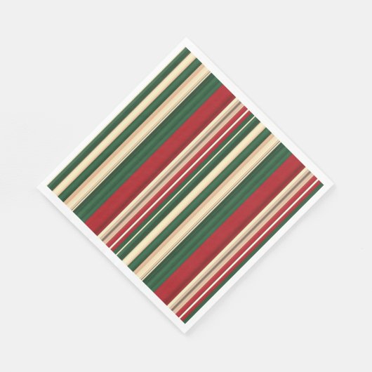 Weihnachtsstreifen-24-Papier Napkins Serviette (Ecke)