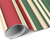 Weihnachtsstreifen-6-GIFT-WRAPPING-PAPIER Geschenkpapier (Rolleneckpunkt)
