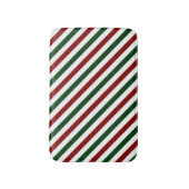 Weihnachtsstreifen Badematte (Vorderseite Vertikal)