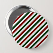 Weihnachtsstreifen Button (Vorne & Hinten)