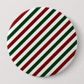 Weihnachtsstreifen Button (Vorderseite)