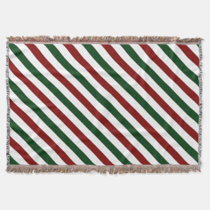 Weihnachtsstreifen Decke