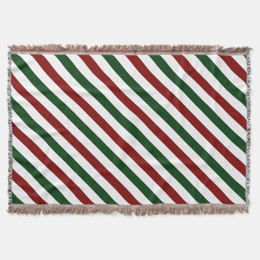Weihnachtsstreifen Decke (Vorderseite)