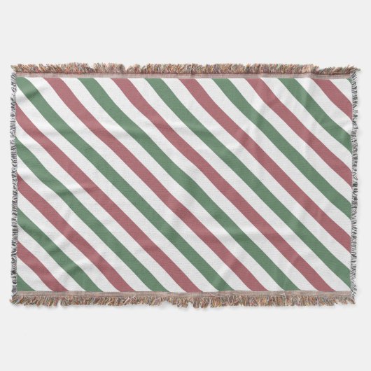 Weihnachtsstreifen Decke (Vorderseite)