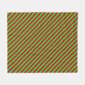 Weihnachtsstreifen diagonal fleecedecke (Vorderseite (Horizontal))