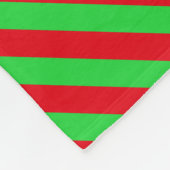 Weihnachtsstreifen diagonal fleecedecke (Ecke)