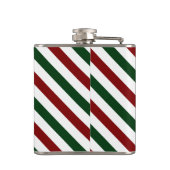 Weihnachtsstreifen Flachmann (Rückseite)