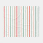 Weihnachtsstreifen Fleecedecke (Vorderseite (Horizontal))