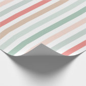 Weihnachtsstreifen Geschenkpapier (Ecke)
