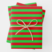 Weihnachtsstreifen Geschenkpapier Set (Beispiel)