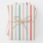 Weihnachtsstreifen Geschenkpapier Set (Beispiel)