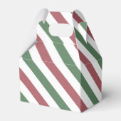 Weihnachtsstreifen Geschenkschachtel (Rückseite)