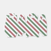 Weihnachtsstreifen Geschenkschachtel (Ungefaltet)