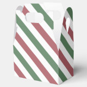 Weihnachtsstreifen Geschenkschachtel (Geöffnet)