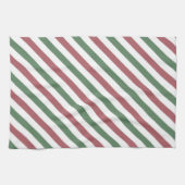 Weihnachtsstreifen Geschirrtuch (Horizontal)